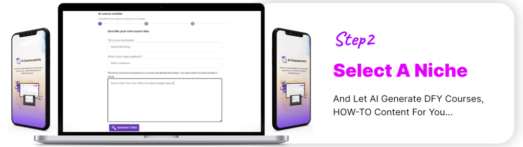 AI Course Centric Review 2025: Can You Really Create & Sell AI-Generated Courses in Minutes? 4 a laptop and a phone